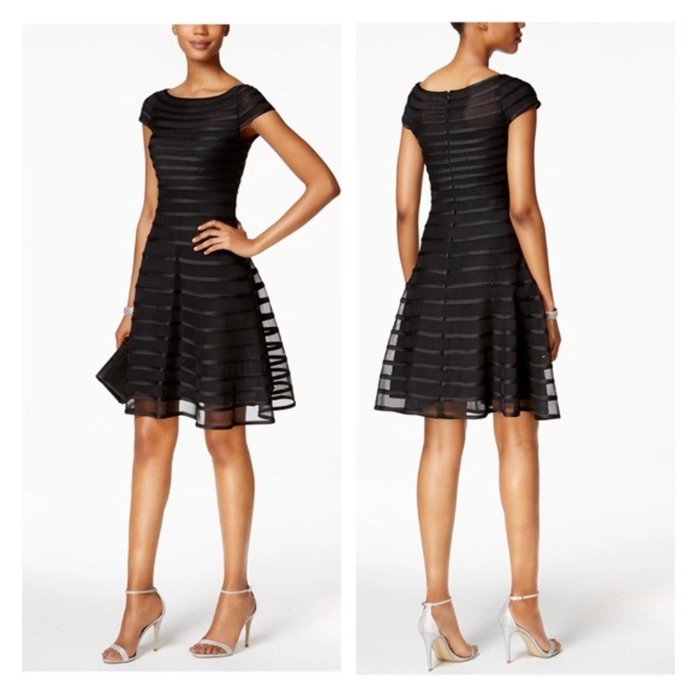 Betsy Adam semi formal black dress